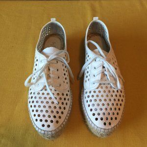 Loeffler Randall Perforated Leather Espadrille